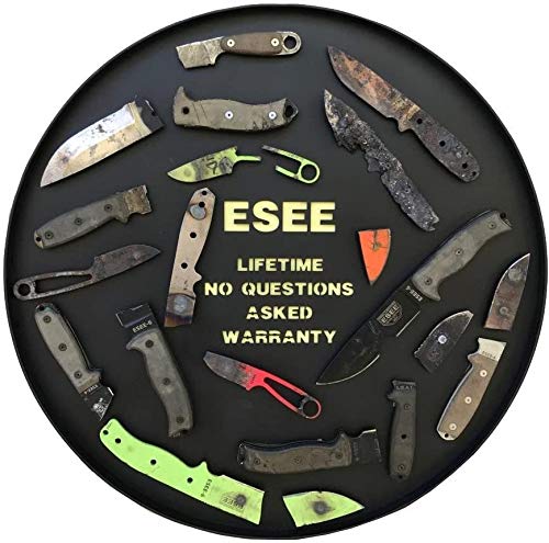 ESEE Knives Izula Fixed Blade Knife w/Survival Kit, Sheath & Clip Plate (Black) - Image 5